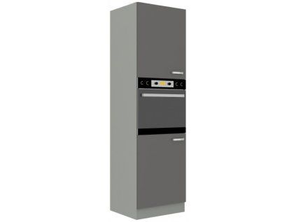 Kuchyňská skříňka Grey - 60 DP-210 2F sloupek se zabudovanou troubou, dvířka