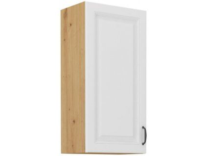 Kuchyňská skříňka Stilo WHAR - horní 40 G-90 1F, bílá + Artisan