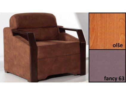 Křeslo Classic (Fancy 63, olše) - SKLADEM 1 ks