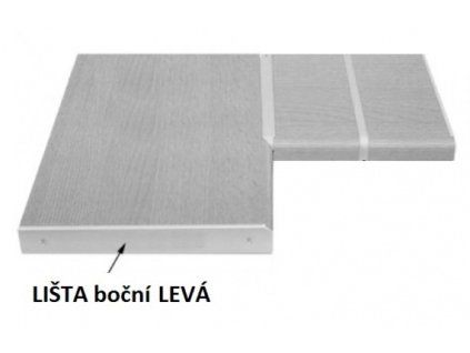 Lišta BOČNÍ LEVÁ k pracovní desce 38 mm