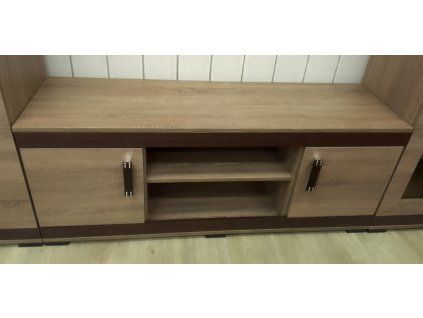 Televizní stolek Petr P17/140 cm, dub Trufla/wenge - SKLADEM 1 ks