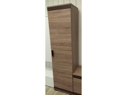 Policová skříň Petr P3/50 cm, dub Trufla/wenge - SKLADEM 1 ks