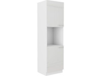 Kuchyňská skříňka Lara White - 60 DP-210 2F sloupek se zabudovanou troubou, dvířka