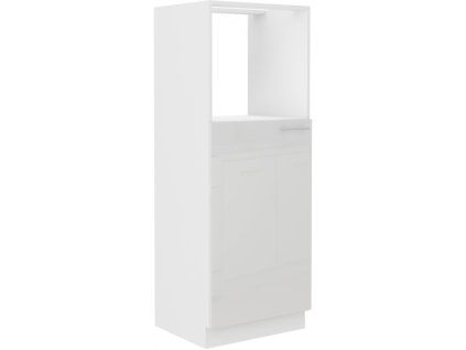 Kuchyňská skříňka Lara White - 60 DKPL-162 1F sloupek se zabudovanou troubou, dvířka