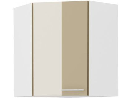 Kuchyňská skříňka Lara Cappucino - horní rohová 60x60 GN-72 1F (45°)