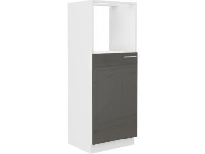 Kuchyňská skříňka Lara Grey - 60 DKPL-162 1F sloupek se zabudovanou troubou, dvířka