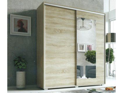 Šatní skříň s posuvnými dveřmi Viva -160 cm