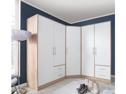 Předsíňové skříně Smart C bílá + sonoma