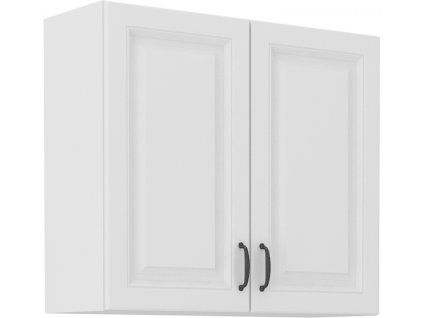 Kuchyňská skříňka Stilo WHWH - horní 80 G-72 2F, bílá + bílá