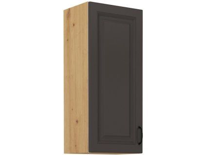 Kuchyňská skříňka Stilo GRAR - horní 40 G-90 1F, grafit + Artisan