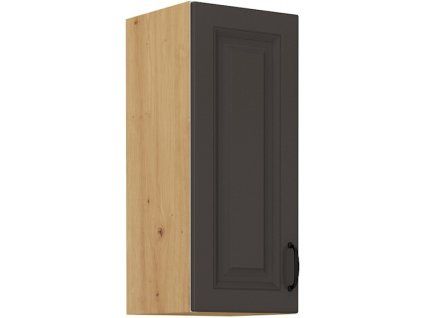 Kuchyňská skříňka Stilo GRAR - horní 30 G-72 1F, grafit + Artisan
