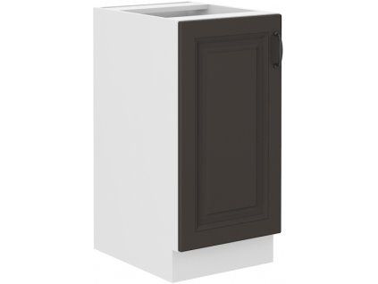 Kuchyňská skříňka Stilo GRWH - dolní 40 D 1F, grafit + bílá