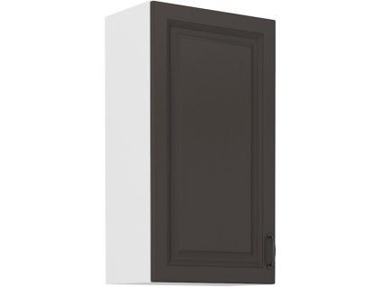 Kuchyňská skříňka Stilo GRWH - horní 50 G-90 1F, grafit + bílá
