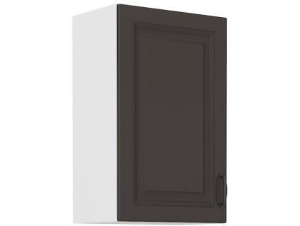 Kuchyňská skříňka Stilo GRWH - horní 45 G-72 1F, grafit + bílá