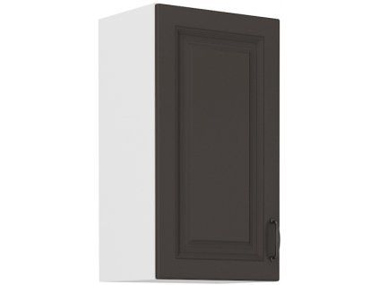 Kuchyňská skříňka Stilo GRWH - horní 40 G-72 1F, grafit + bílá