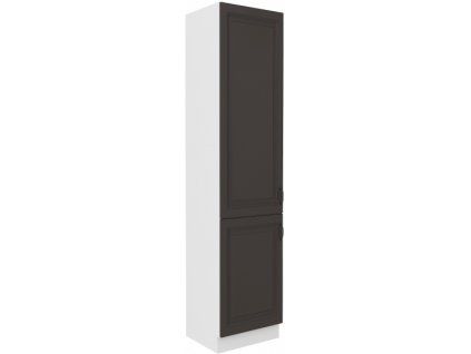 Kuchyňská skříňka Stilo GRWH - potravinová 40 DK-210 2F, grafit + bílá