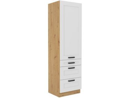 Kuchyňská skříňka Luna WHAR - 60 DKS-210 3S 1F potravinová se šuplíky PREMIUM BOX