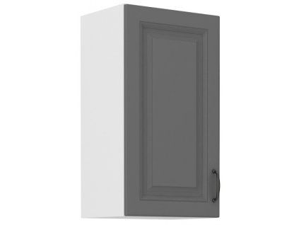 Kuchyňská skříňka Stilo DustGRWH - horní 40 G-72 1F, Dust Grey + bílá