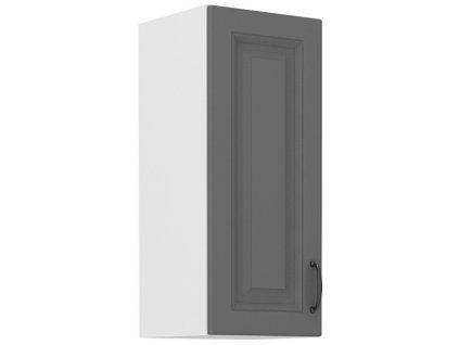 Kuchyňská skříňka Stilo DustGRWH - horní 30 G-72 1F, Dust Grey + bílá