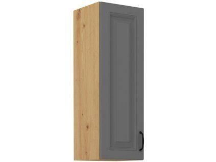 Kuchyňská skříňka Stilo DustGRAR - horní 30 G-90 1F, Dust Grey + Artisan