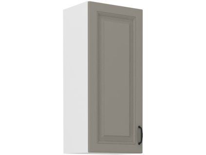 Kuchyňská skříňka Stilo ClayGRWH - horní 40 G-90 1F, Clay Grey + bílá