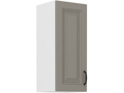 Kuchyňská skříňka Stilo ClayGRWH - horní 30 G-72 1F, Clay Grey + bílá