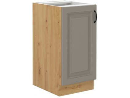 Kuchyňská skříňka Stilo ClayGRAR - dolní 40 D 1F, Clay Grey + Artisan