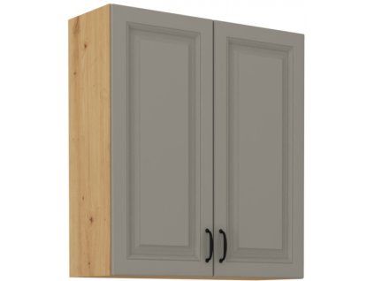 Kuchyňská skříňka Stilo ClayGRAR - horní 80 G-90 2F, Clay Grey + Artisan