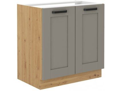 Kuchyňská skříňka Luna ClayGRAR - dolní 80 ZL 2F dřezová