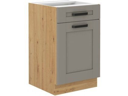 Kuchyňská skříňka Luna ClayGRAR - dolní 50 D 1F 1S dvířka + šuplík PREMIUM BOX