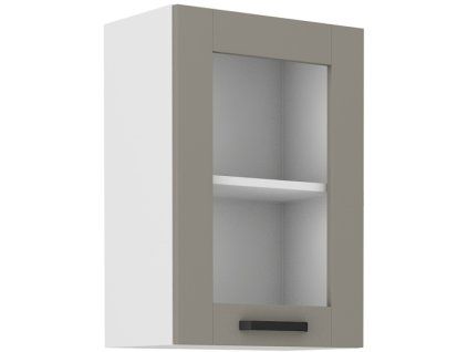 Kuchyňská skříňka Luna ClayGRWH - horní vitrína 40 GS-72 1F