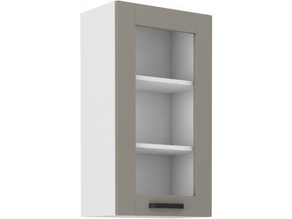Kuchyňská skříňka Luna ClayGRWH - horní vitrína 40 GS-90 1F