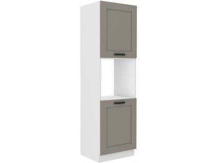 Kuchyňská skříňka Luna ClayGRWH - 60 DP-210 2F sloupek se zabudovanou troubou, dvířka