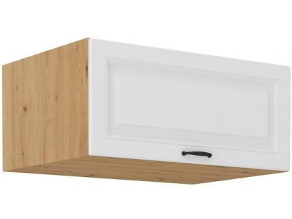 Kuchyňská skříňka Stilo WHAR - horní výklop 80 NAGU-36 1F, bílá + Artisan
