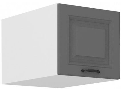 Kuchyňská skříňka Stilo DustGRWH - horní výklop 40 NAGU - 36 1F, Dust Grey + bílá