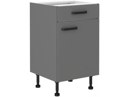 Kuchyňská skříňka Nessa/ANT - dolní 50 1F 1S dvířka + šuplík PREMIUM BOX