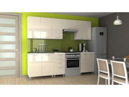 Kuchyňská linka Korry MDR 240/180 jasmín lesk