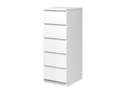 Komoda Simplicity 233 bílý lesk