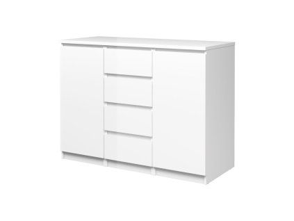 Komoda Simplicity 236 bílý lesk