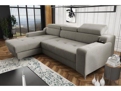 Sedací souprava Darina Premium L šedá