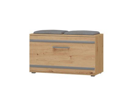 Botník se sedákem Granát dub artisan