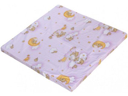 907 2 matrace mracek do ohradky bela ruzova 100 x 100 cm
