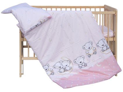 4104 1 povleceni do postylky 2dilne scarlett toro ruzova 90 x 120 cm
