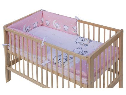 4110 2 povleceni do postylky 6dilne scarlett toro ruzova 90 x 120 cm