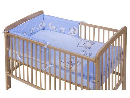 4113 2 povleceni do postylky 6dilne scarlett toro modra 90 x 120 cm