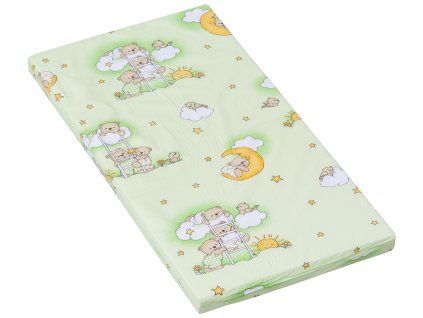 5744 2 molitanova matrace do postylky scarlett mracek zelena 120 x 60 x 6 cm