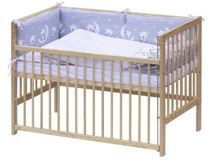 6302 3 detska postylka s kompletni vybavou scarlett 120 x 60 cm toro seda