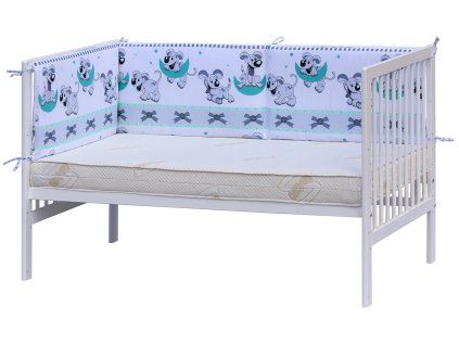 6725 1 mantinel do postylky 4dilny scarlett tigi 210 x 40 cm tyrkysova