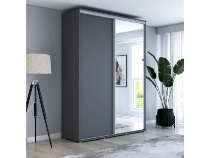 Šatní skříň Zuza 1- šířka 130 cm, hloubka 45 cm, výška 242 cm