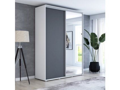 Šatní skříň Zuza 1 - šířka 150 cm, hloubka 45 cm, výška 242 cm